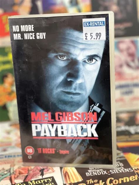 MEL GIBSON PAYBACK Big Box VHS Video Cassette Tape Ex Rental 9 99