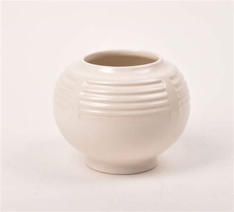 Roseville Pottery Ivory Vase Auction