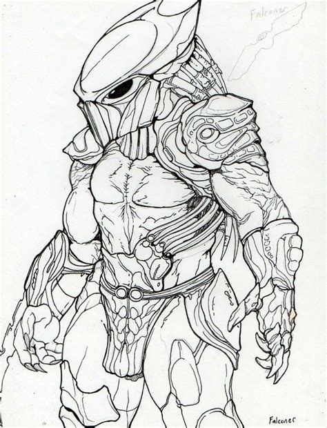 Aliens Versus Predator Wolf Predator Predator Alien Colouring Pages