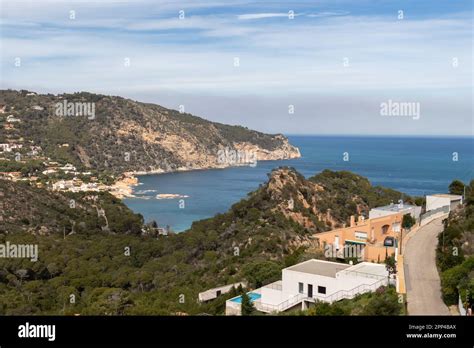 Tamariu Spanien 16 April 2023 Blick Auf Das Mittelmeer Von Einem