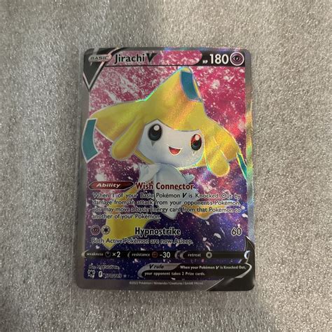 Pokémon Tcg Jirachi V Astral Radiance 170189 Holo Full Art Ultra Rare