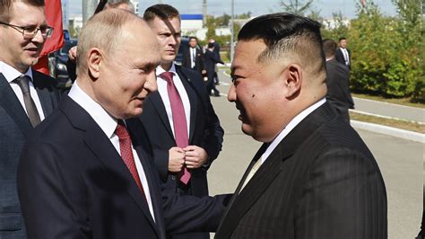 North Koreas Kim Pledges Support For Russia In Meeting Putin Npr