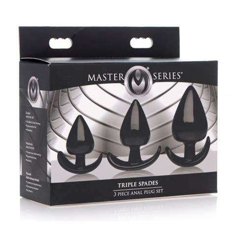Master Series Triple Spades 3 Piece Anal Plug Set Love Toy Shopper