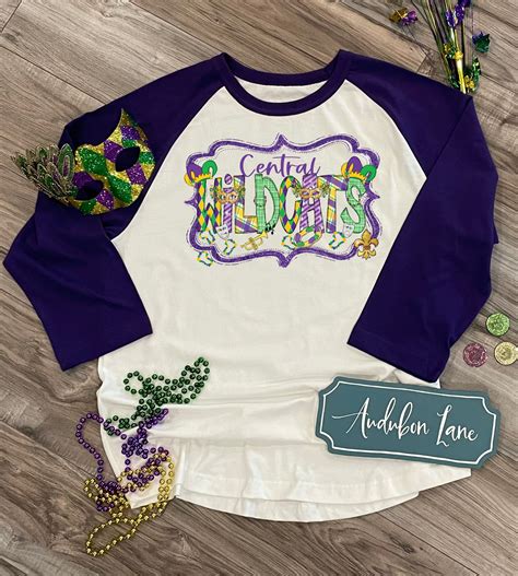 Redhawks Mardi Gras - Custom Mascot – Audubon Lane DTF Transfers