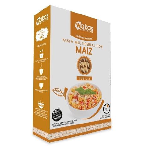 Pasta Multicereal Fusilli Con Maiz X Gr Wakas