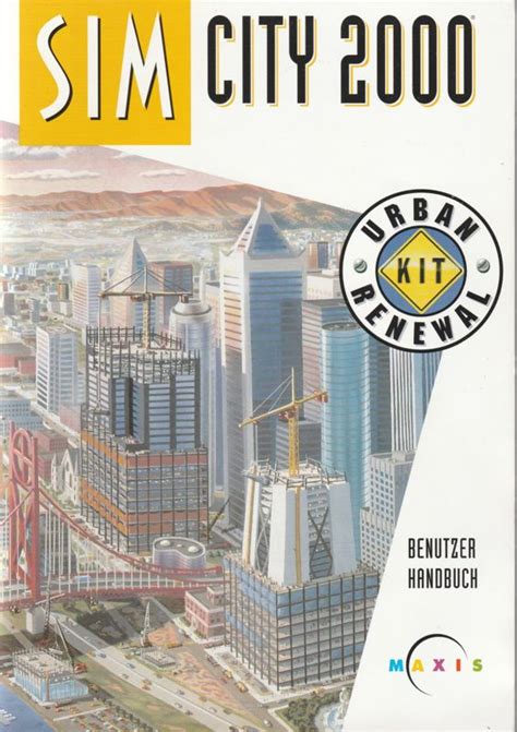 SimCity 2000 Urban Renewal Kit 1994 Box Cover Art MobyGames