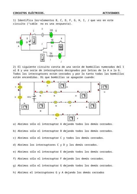 Docx Iesvill Web Viewcircuitos En Serie Dado El Siguiente Circuito