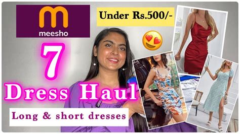 Meesho Dress Haul Under Rs 500 Dress Haul Meesho Trendy Casual