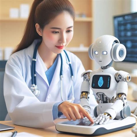 Premium Photo In The Future Doctors Will Employ Ai Robots To Diagnose