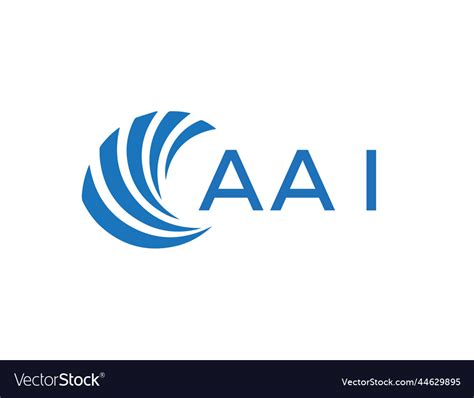 Aai Abstract Business Growth Logo Design On White Vector Image