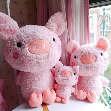 24/45/58 cm Soft Pink Pig Plush Toy Soft Stuffed Cute Animal Pig Lovely ...