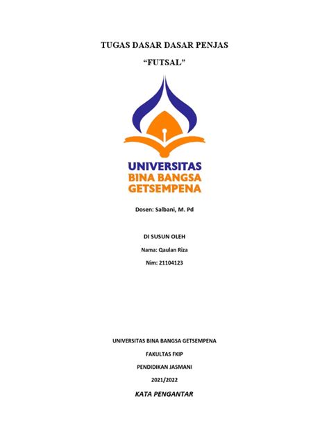 Makalah Tugas Dasar Dasar Penjas Qaulan Riza 21104123 Pdf
