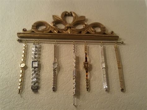 I Sprayed This Wall Hanging Gold And Hung My Watches On It Wall