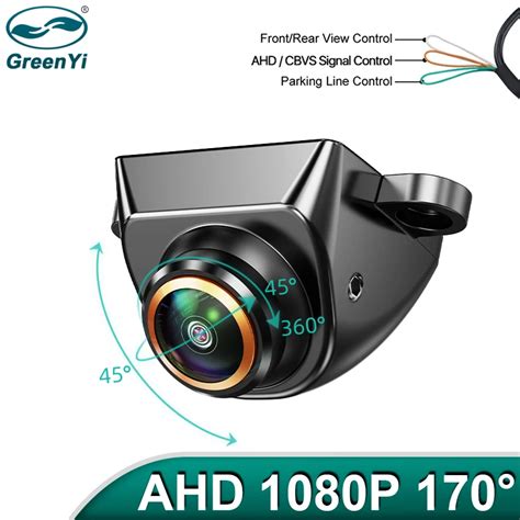 GreenYi C Mara De Visi N Trasera AHD 1080P Lente Ojo De Pez Ajustable