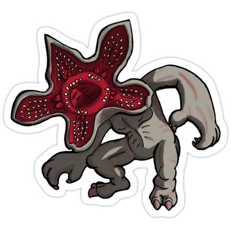 Stranger Things Demogorgon Stickers By Zladdsmith Redbubble