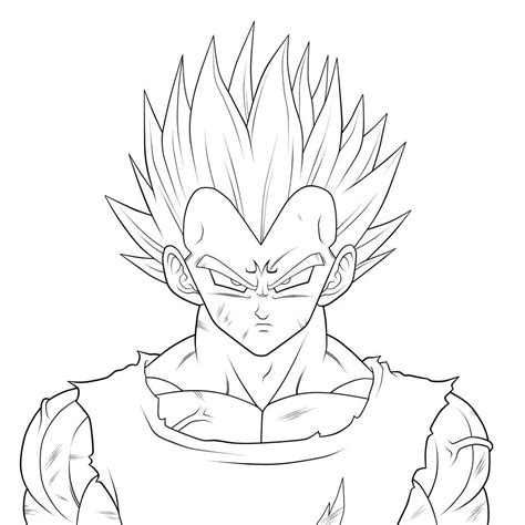 Dibujos De Vegeta Para Colorear Goku Zeichnung Ausmalbilder Zeichnung