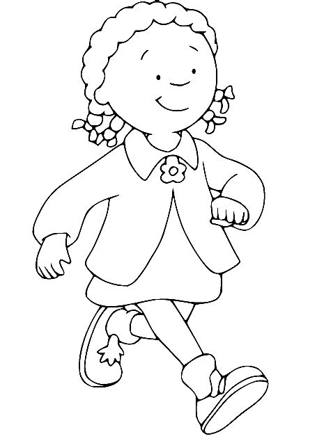 Clementine Running Coloring Page Free Printable Coloring Pages