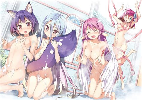 Jibril Shiro Hatsuse Izuna And Stephanie Dora No Game No Life