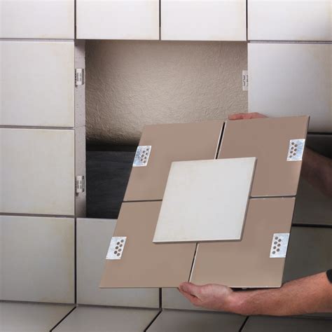 Pro Tiler Tools 4 Piece Hidden Magnetic Tile Access Panel System | Pro Tiler Tools