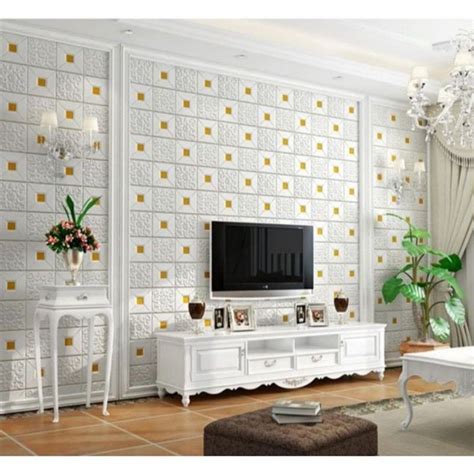 Promo Sticker Wallpaper Dinding Foam Motif Batik D Waterproof Terkini