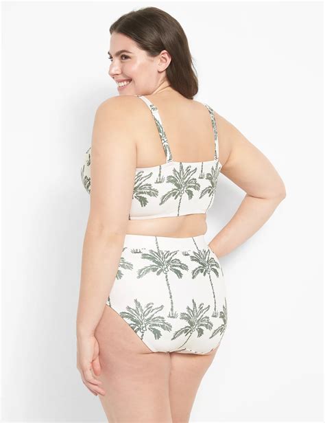 Longline Underwire Swim Bikini Top LaneBryant