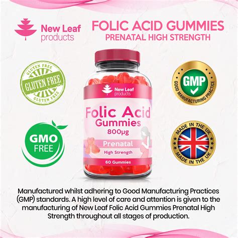 Buy Folic Acid Gummies High Strength Folic Acid Pregnancy Chewable