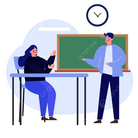 Classroom Illustrations Clipart Transparent Png Hd Blue Classroom