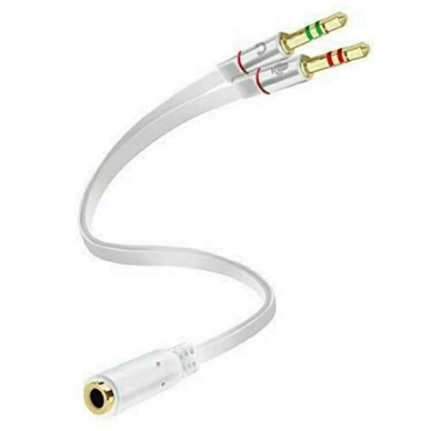 Jual Kabel Splitter Audio Jack 3 5mm Female To Dual Male 2in1 Mic Audio