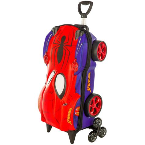 Mochila 3D De Rodinhas Infantil Homem Aranha Maxtoy