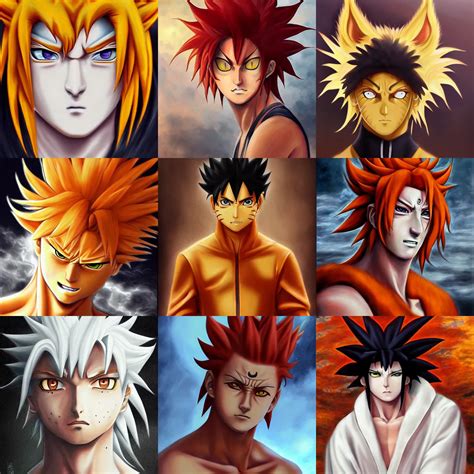 Goku Luffy Naruto Ichigo Natsu Tsuna