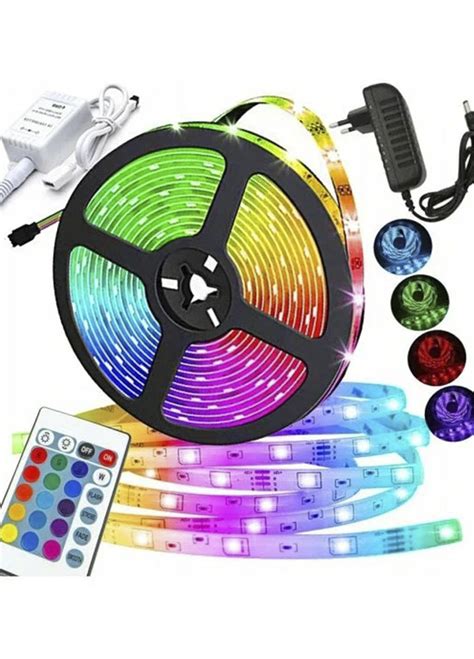Светодиодная лента без силикона 3528 60 Led комплект RGB Solar белая ...