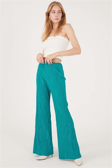 Maria Flared Leg Plisse Pants ShopperBoard