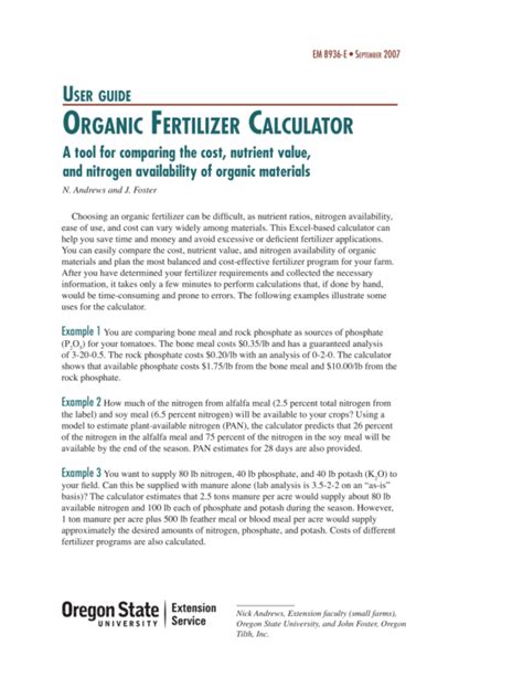 Fertilizer Calculator Spreadsheet Intended For Fertilizer Analysis