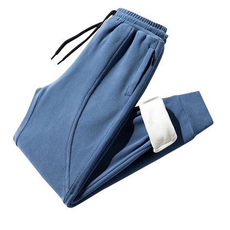 Sokhug Casual Sweatpants For Men Fall Winter Solid Multiple Pockets