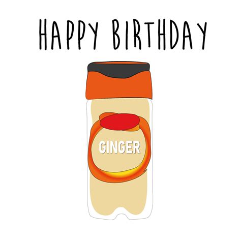 Happy Birthday Ginger Card Boomf
