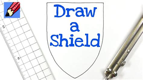 How To Draw A Perfect Shield With Ruler And Compass Real Easy Youtube