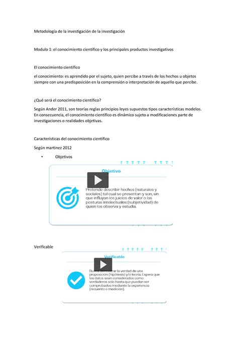 Resumen Metodolog A De La Investigaci N De La Investigaci N Modulo