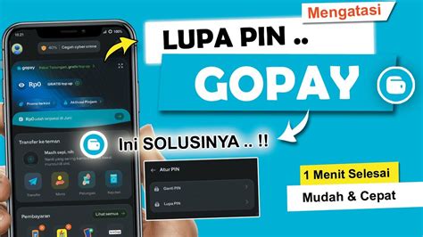 Berhasil Cara Mengatasi Lupa Pin Gopay Terbaru Youtube