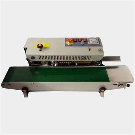 Semi Automatic Mild Steel Painted Continuous Band Sealer MS Horizontal