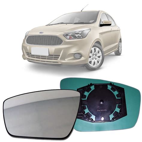 Lente Espelho Retrovisor Ford Ka 2015 2016 2017 2018 Lado Esquerdo No