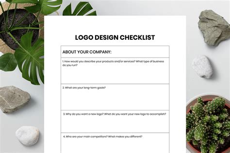 FREE Logo Design Checklist Printable