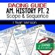 American History Pacing Guide Goes With American History Mega Bundle