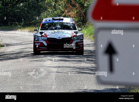 The Driver Fabio Andolfi And His Co Driver Manuel Fenoli Aboard Their