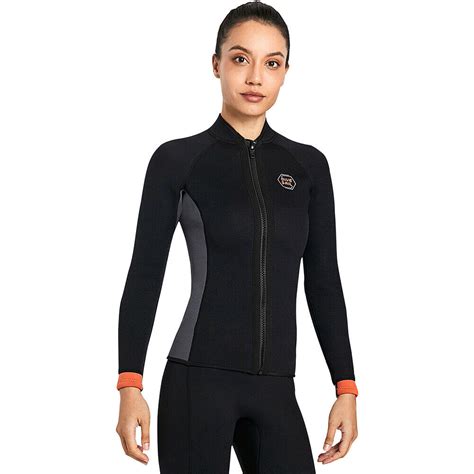 Women 3mm Neoprene Jacket Top Scuba Diving Wet Suit XXL EBay