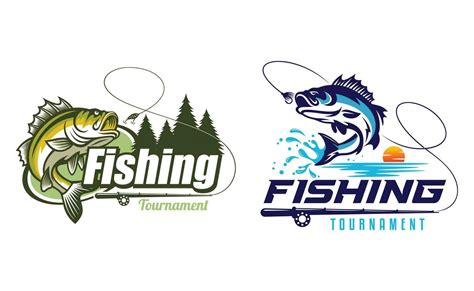 Fishing Tournament Logo Designs Vector Art At Vecteezy