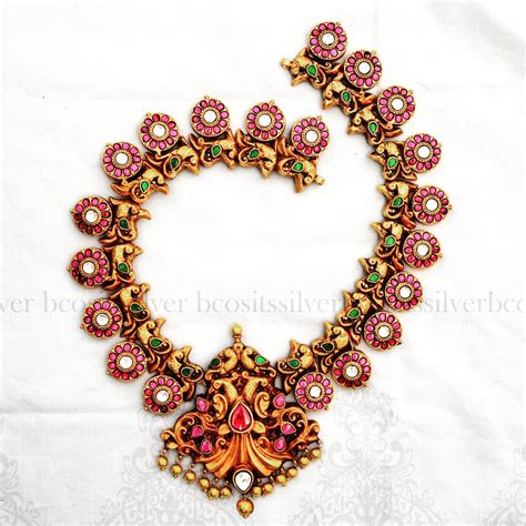 Amazing Gold Plated Silver Necklace From Bcos Its Silver South India