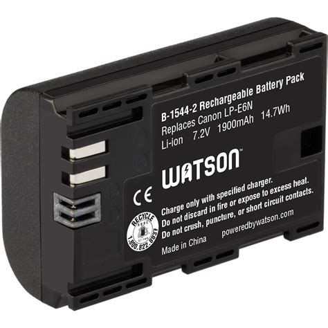 Watson LP E6N Lithium Ion Battery Pack 7 2V 1900mAh B 1544 2