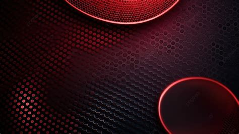 A Futuristic And Dynamic Dark Red Background Featuring Overlapping