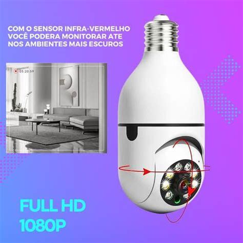 C Mera Ip L Mpada Wifi Full Hd Vis O Noturna F Cil Instala Camera