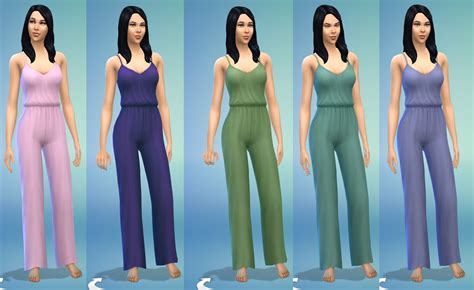 Mod The Sims - Jumpsuit Pajama Recolors